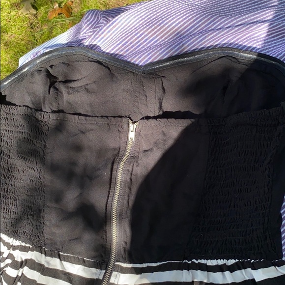 ✨Blk/Wht Strapless Mini-Dress, Xhilaration✨Sz XL✨ - Picture 4 of 6